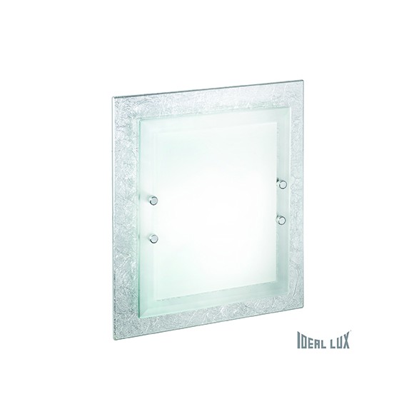 Ideal Lux Wand- und Deckenanbauleuchte ALASKA 2x60W E27 - silver