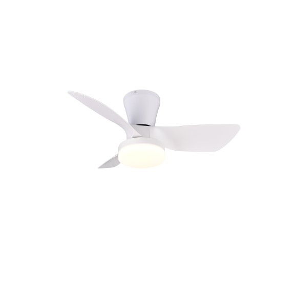 Trio R64412131 LED Ventilator mit Licht RANDERS | 20W integrierte LED-Quelle | 2500lm | 2700-6000K | mit Schalter | Dimmer | Fernbedienung | Ventilator
