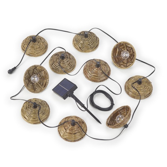 Trio TR74761932 Lichterkette für den Außenbereich MOOD | 1W | 10x30lm | 2700K | mit Schalter | rgb - farbig | schwarz