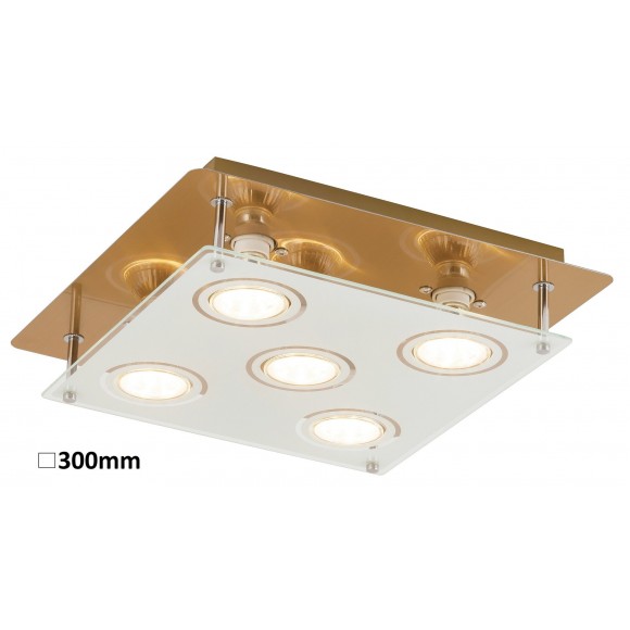 Rabalux 2253 Naomi Deckenleuchte LED GU10 5x5W Bronze