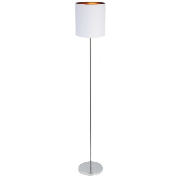 Rabalux 2529 Monica Textil-Stehlampe E27 60W weiß / chrom