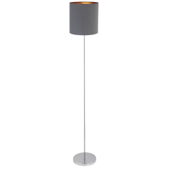 Rabalux 2539 Monica Textil-Stehlampe E27 60W grau / chrom