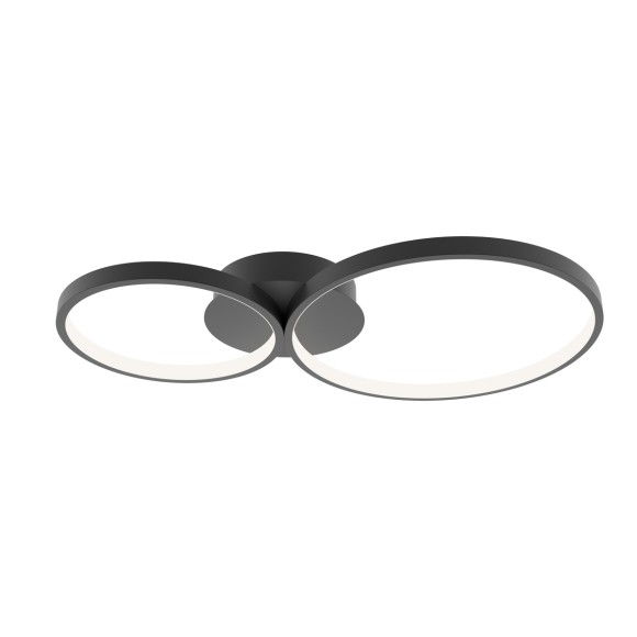 Italux SPL-20452-2-BK LED Deckenleuchte Maver | 30W LED | 2000lm | 3000-6000K