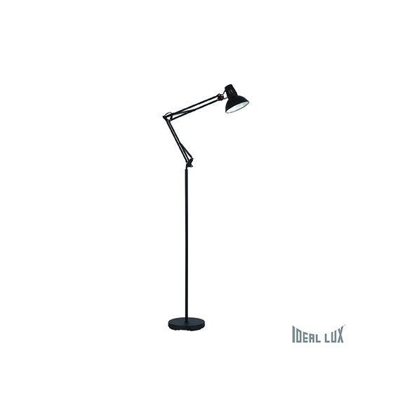 Ideal Lux Stehlampe Wally Nero PT1 1x40W E27 - Bürolampe