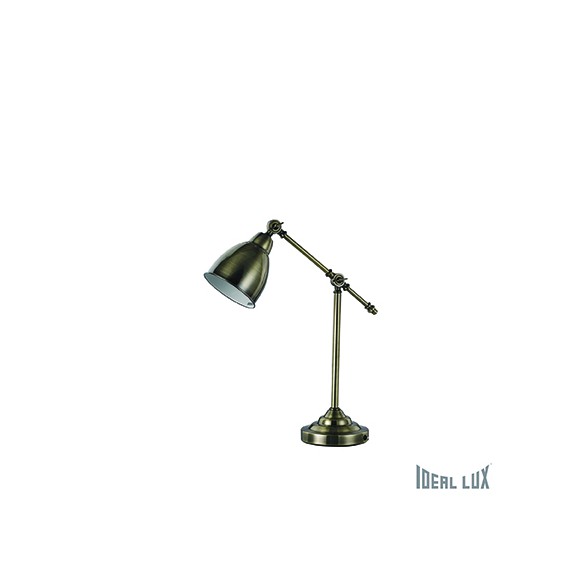 Ideal Lux Tischlampe Newton Brunito TL1 1x60W E27 - bronze