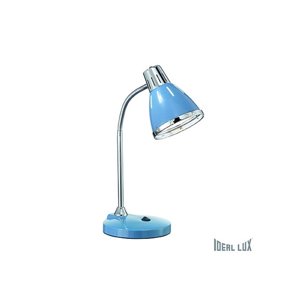 Ideal Lux Elvis Azzurro TL1 1x60W E27 Tischlampe - blau