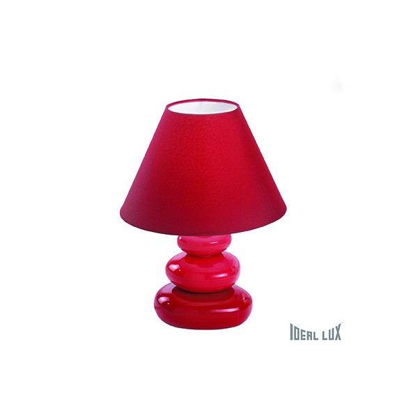 Ideal Lux Tischlampe K2 1x40W E14 - rot
