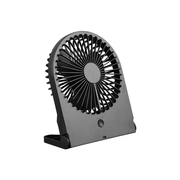 Trio R044-02 Breezy Tischventilator - IP20, 3 Geschwindigkeitsstufen, batteriebetrieben, USB-C Aufladung, schwarz