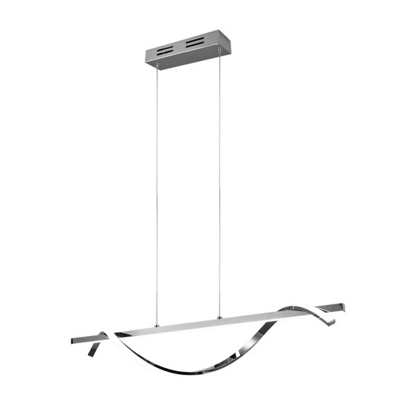 Trio R32201106 LED-Pendelleuchte Isabel 1x26W | 3000lm | 4000K | IP20 - 3 Phasen dimmbar, höhenverstellbar, chrom