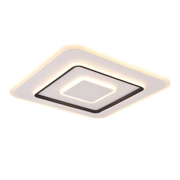 Trio R64293931 LED-Deckenleuchte Jora 1x55W | 6400lm | 2700-6000K | IP20 - integrierter Dimmer, stufenlos einstellbare Lichtfarbe, Memory-Funktion, Fernbedienung, Nachtlicht, Sleep-Timer, 3 Dimmstufen über Schalter, mattweiß