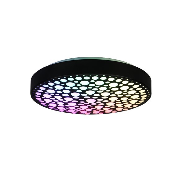 Trio R67161132 Chizu LED-Deckenleuchte 1x22W | 2500lm | 2700-6000K | RGB - dimmbar, Nachtmodus, Fernbedienung, schwarz