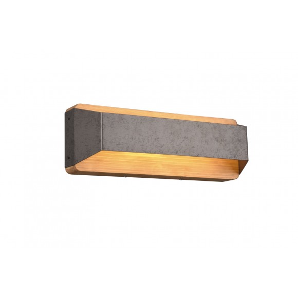 Trio 224819167 LED Wandleuchte Arino 1x13,5w | 1500lm | 3000K - 3-Phasen-Dimmen, Holz, antikes Nickel