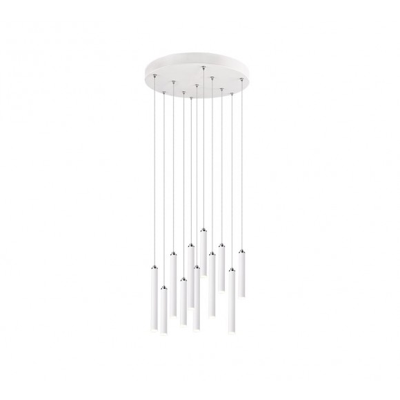 TRIO 321691131 LED Pendelleuchte Tubular 11x2,5W | 2420lm | 3000K | IP20 - 3-Phasen-dimmbar, weiß