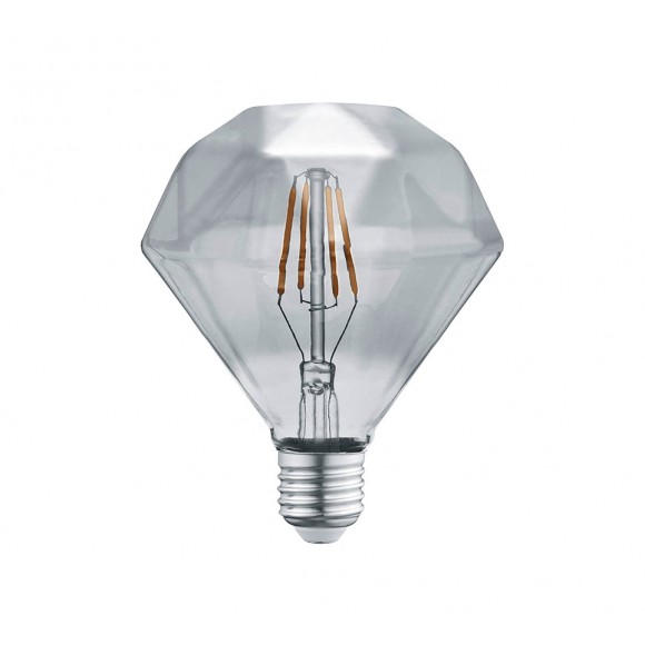 TRIO 902-454 LED Design Lampe Diamond 1x4W | E27 | 140L | 3000K - rauchglas