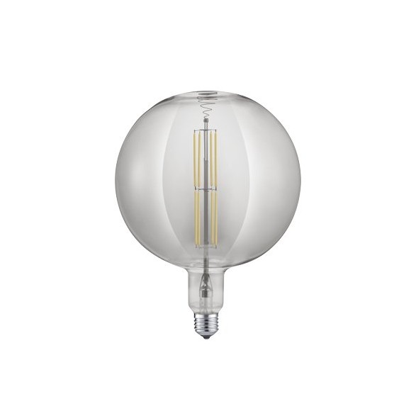 TRIO 907-854 LED Design Lampe Globe 1x8W | E27 | 260L | 2700K - dimmbar, rauchglas