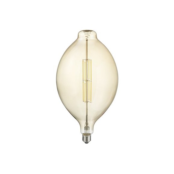 TRIO 908-879 LED Design Lampe Tropfen 1x8W | E27 | 560lm | 2700K - dimmbar, Bernstein