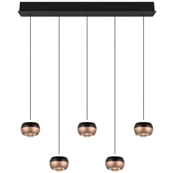 Trio SELECT  T344410532 LED Pendelleuchte ORBIT   | 5x8W integrierte LED-Quelle | 5x960lm | 2300+3000+4000K