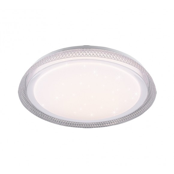 TRIO R62371200 LED Deckenleuchte Heracles 1x24W | 2000L | 2700-6500K | IP20 - dimmbar, Temperatureinstellung, Fernbedienung, Sternenhimmel, weiß