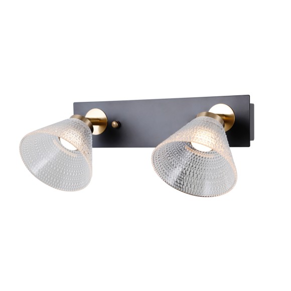 Italux WL-34393-2-BK-HBR LED Spot-Deckenleuchte Orella | 8W LED | 466lm | 3000K