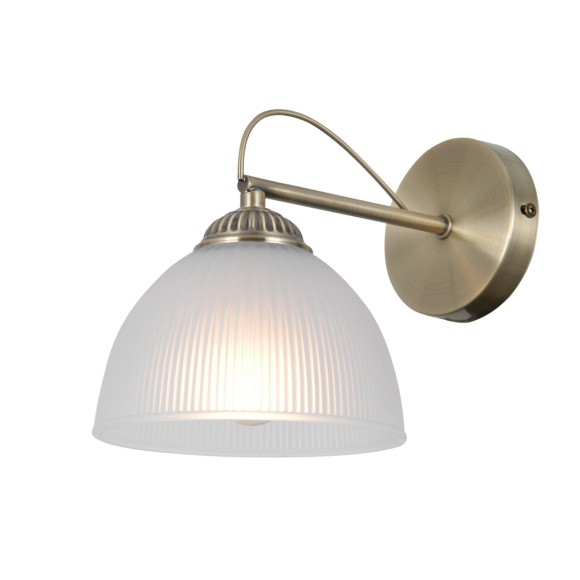 Italux WL-40623-1-AB Wandleuchte Moreti | 40W E27 | messing | opal