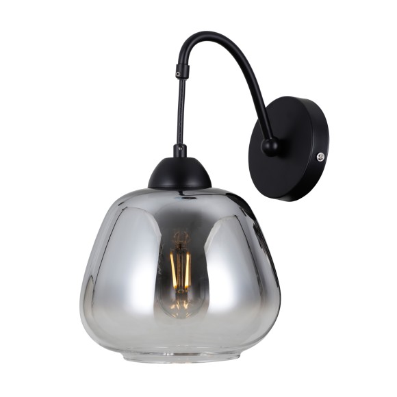 Italux WL-40824-1-BK Wandleuchte Felis E27