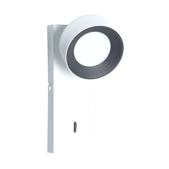 Italux 5906630853137 LED Spot-Wandleuchte Fonten | 1.8W integrierte LED-Quelle | 4000K | mit Schalter | weiß