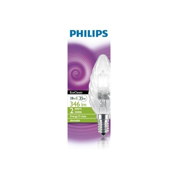Philips 28W E14 Leuchtmittel - Halogen Classic 28W E14 230V BW35 CL 1CT/15