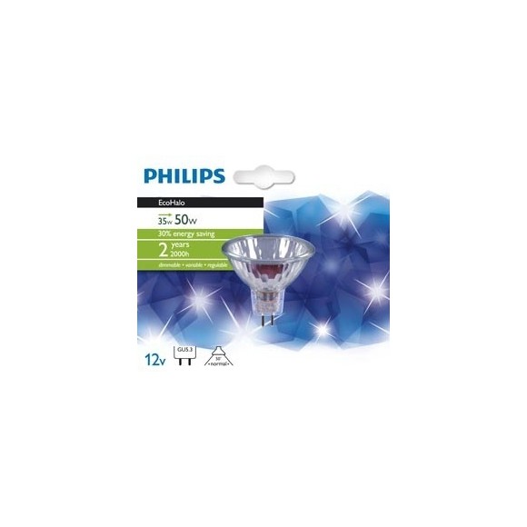 Philips 35W Leuchtmittel GU53 - EcoHalo 35W GU53 12V 36D 1BC/8 cutcase