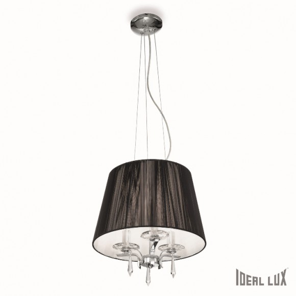 Ideal Lux 026022 Accademy Pendelleuchte 3x40W | E14 - schwarz