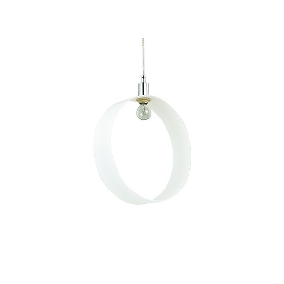 Ideal Lux 098975 Pendelleuchte Anello Anello Ring Ring 1x40W | E27 - weiß
