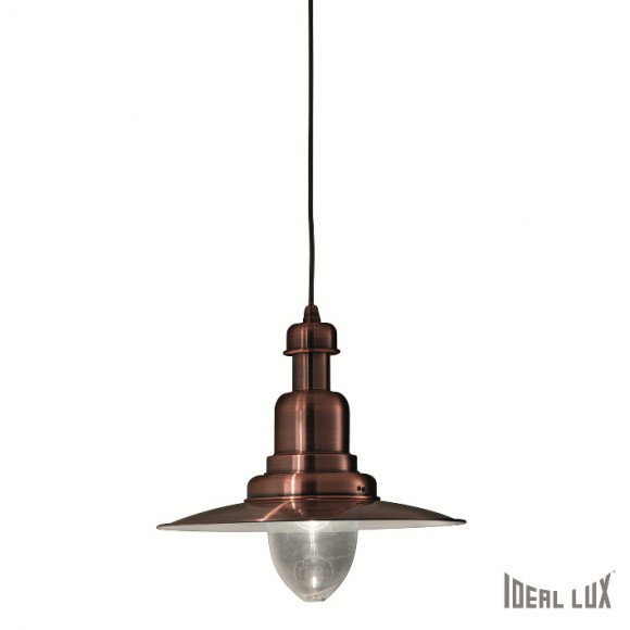 Ideal Lux 004983 Pendelleuchte Fiordi Sospenzione Big Rame 1x60W | E27 - bronze