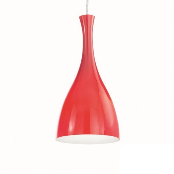 Ideal Lux 013251 Pendelleuchte 1x60W Rosso Olpia | E27 - rot