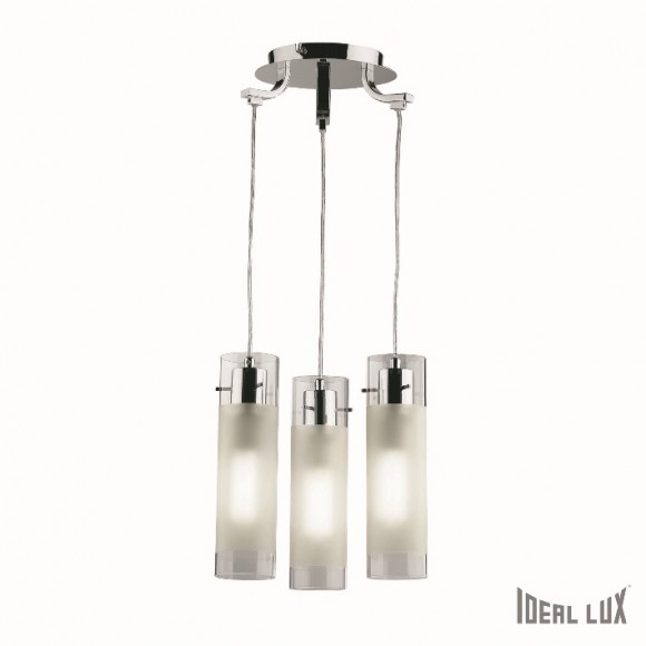 Ideal Lux Hängeleuchte - Pendelleuchte FLAM 3 x 60W E27 - chrom