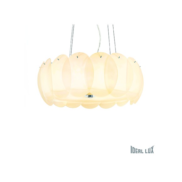 Ideal Lux Hängeleuchte Ovalino Ambra SP8 8x60W E27 - modern