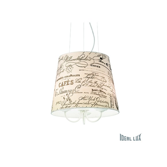 Ideal Lux Hängeleuchte Coffee SP3 3x40W E14 - komplex, stilvolle Beleuchtung