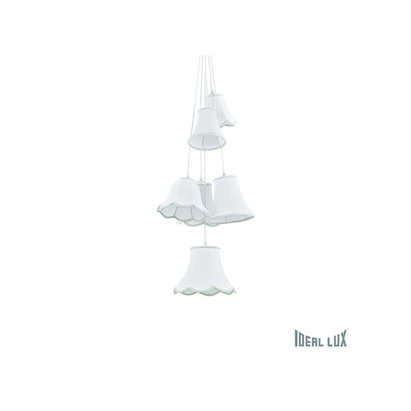 Ideal Lux 110622 Pendelleuchte 6x60W Classic | E27 - weiß