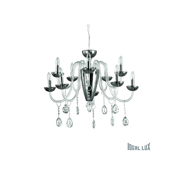 Ideal Lux 117799 Pendelleuchte 1x60W Camelia Fume | E14/E27 - rauch