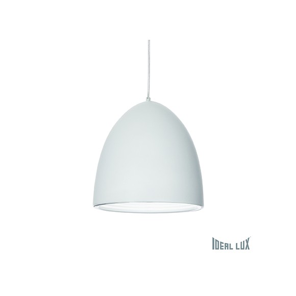 Ideal Lux Hängeleuchte - Kronleuchter DIN Bianco 1x60W E27 - weiß