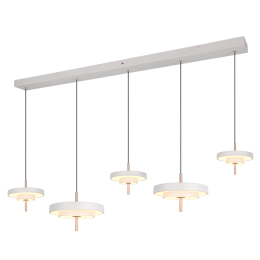 Trio T340210576 LED Pendel-Kronleuchter KEATON  | 50W integrierte LED-Quelle | 1x5900lm | 2300+3000+