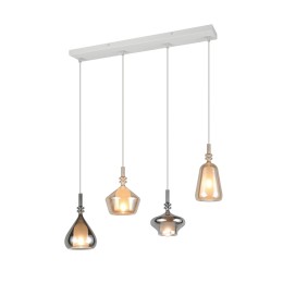Trio T349400417 Pendel-Kronleuchter ALDEA | 4x10W E14