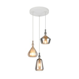 Trio T349430317 Pendel-Kronleuchter ALDEA | 3x10W E14