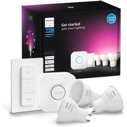 Philips Hue 8720169254503 LED intelligente Lampe | 4,2W GU10 LED | 400lm | 2000-6500+RGBK