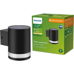 Philips 8720169265547 LED solar Außenwandleuchte Fyce | 1,5W integrierte LED-Quelle | 200lm | 2700K