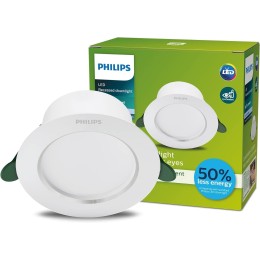 Philips 8720169308183 LED Einbauleuchte DIAMOND CUT | 4,8W integrierte LED-Quelle | 800lm | 4000K