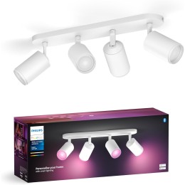 Philips HUE  8720169319578 LED Spot-Deckenleuchte Fugato  | 4x4,2W GU10 | 2000-6500K+RGBK