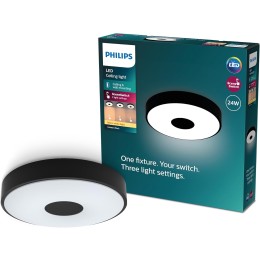 Philips 8720169301290 LED Deckenleuchte Coiner | 24W integrierte LED-Quelle | 2700lm | 2700K