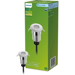 Philips 8720169269279 LED Niedervolt-Außenleuchte Spore | 1W integrierte LED-Quelle | 2700K