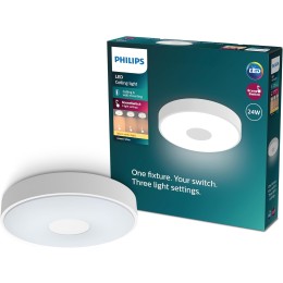 Philips 8720169301252 LED Deckenleuchte Coiner | 24W integrierte LED-Quelle | 2700lm | 2700K