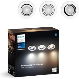 Philips Hue 8720169319813 LED Einbauleuchte Milliskin | 3x4,2W GU10 | 3x400lm | 2200-6500K