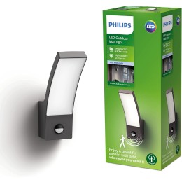 Philips 8719514417731 LED Außen Wandleuchte mit SensorSplay 1x12w | 1200lm | 4000k | IP44